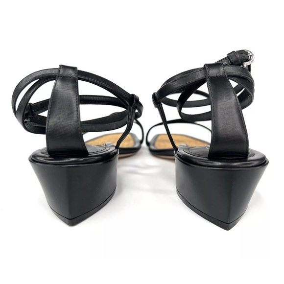 Salvatore Ferragamo EGADI 85mm STRAPPY BLOCK HEEL LEATHER SANDALS SIZE US 9.5 - Picture 6 of 15